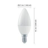 Zarowka led e14 4%2C9w 3000k 470lm mleczna c37 swiecowa 3xdimm 110176_4
