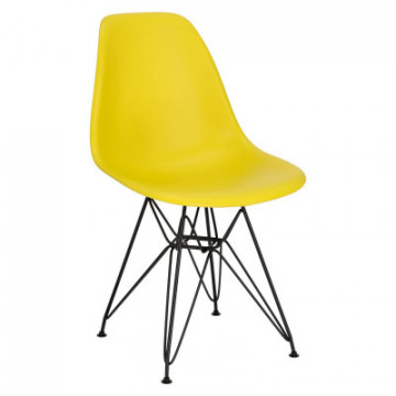 Krzesło P016 PP Black żółty...