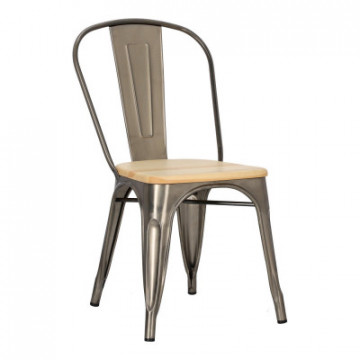 Krzesło Paris Wood metali....