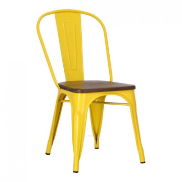 Krzesło Paris Wood żółte...