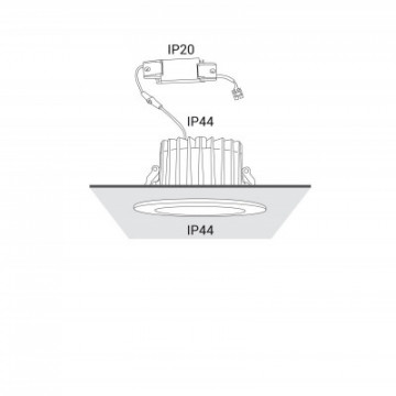 CL KEA LED 20W 3000K IP44 8773 Podtynkowa Lampa LED Nowodvorski Lighting