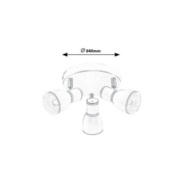 Lampa wewnętrzna 3230 Tanner Rabalux