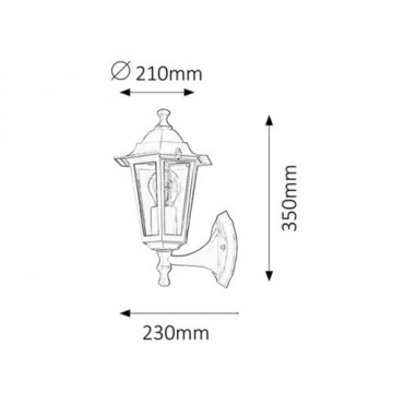 Lampa ogrodowa 5729 Silas Rabalux