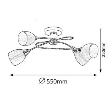 Lampa wewnętrzna 4555 Gamma Trend Rabalux